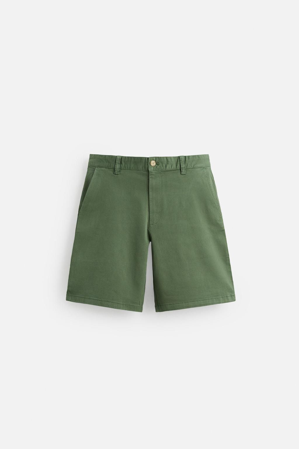 CHINO REGULAR FIT BERMUDA SHORTS - Zara фото 16