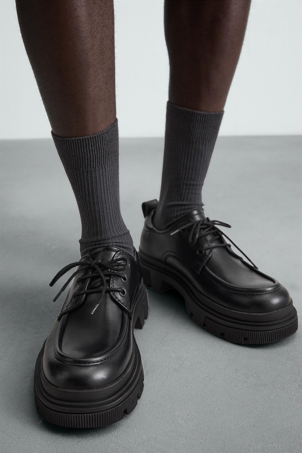 CHUNKY MOC TOE SHOES