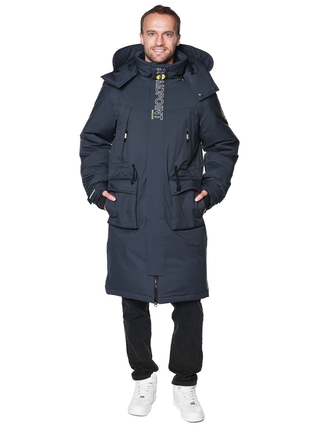 Пальто A-8911 Черный - Snow headquarter фото 23