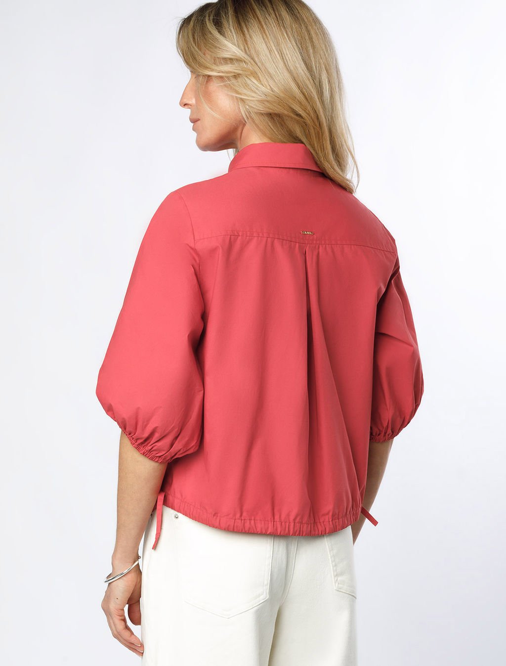 Блузка из легкого хлопкового поплина - Vilatte фото 4