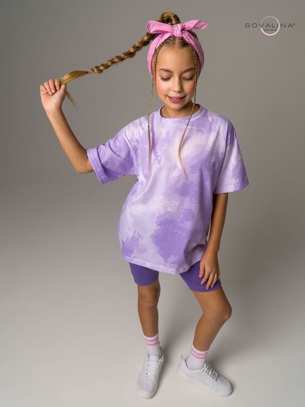 Костюм Актив MAX тайдай лаванда-вери - Sovalina фото 8