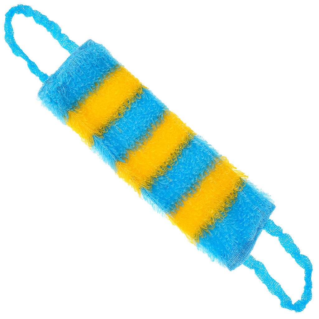 Мочалка банная Фантазия 15х40см, полипропиленовая нить (Россия)