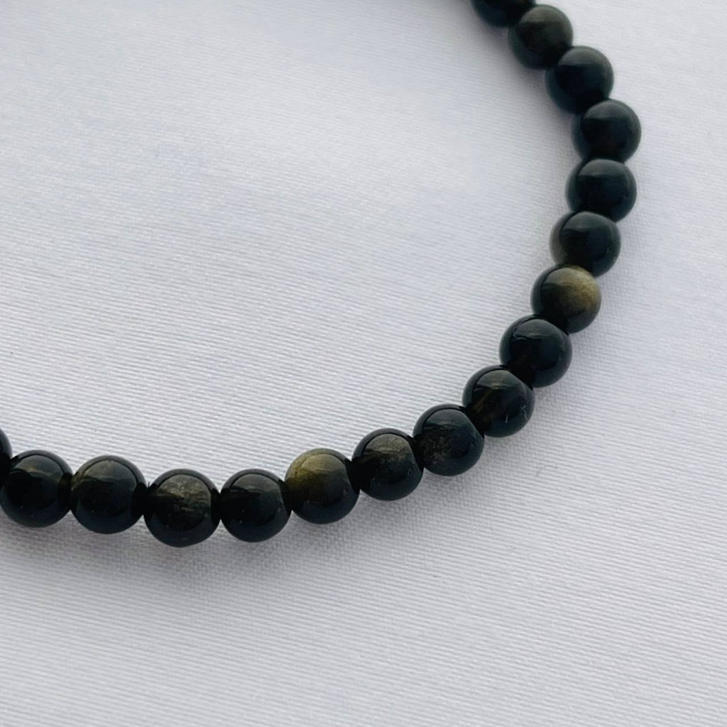 Браслет из золотистого Обсидиана 20 см