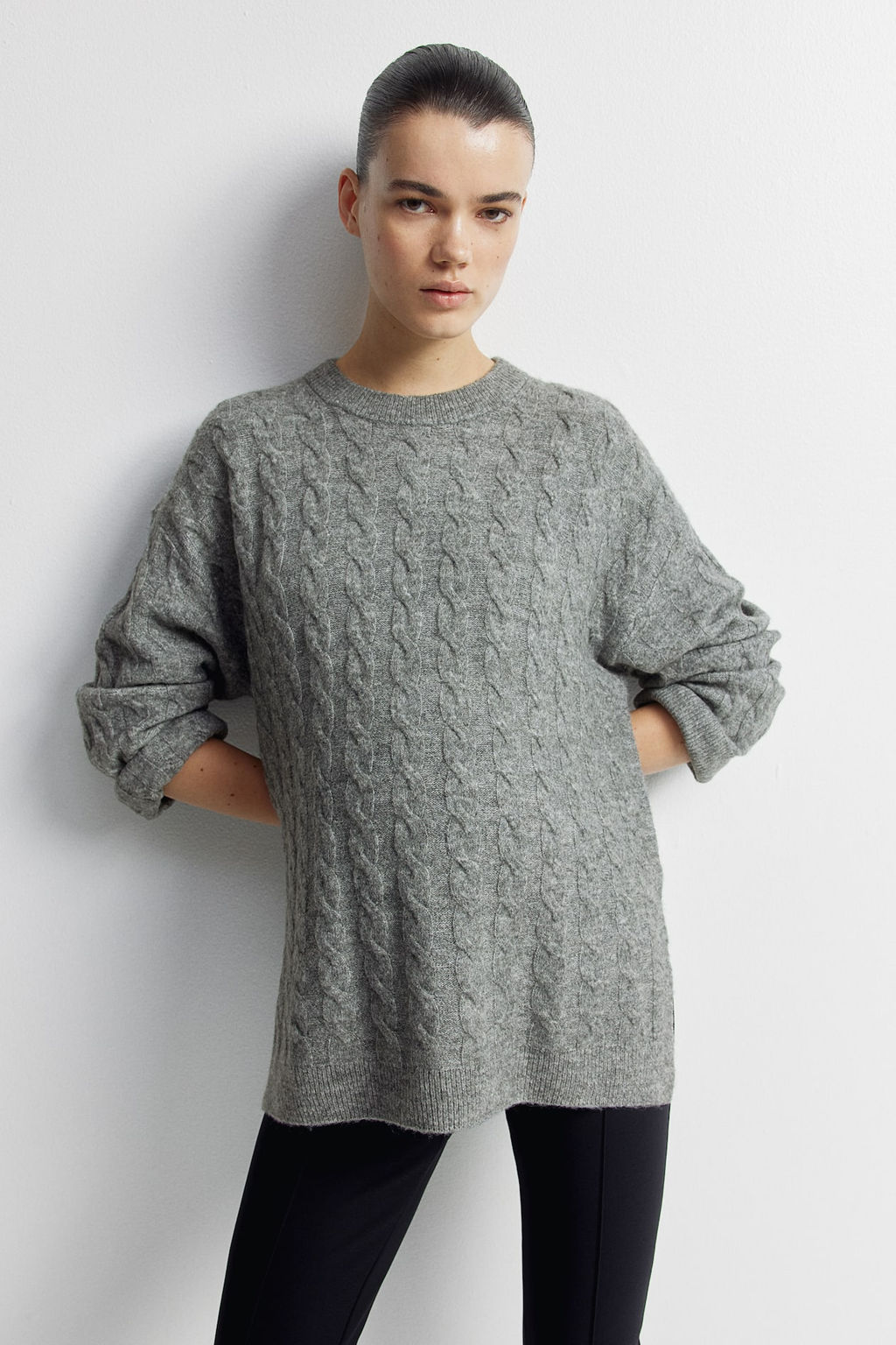 MAMA Jersey en punto trenzado - H&m фото 2