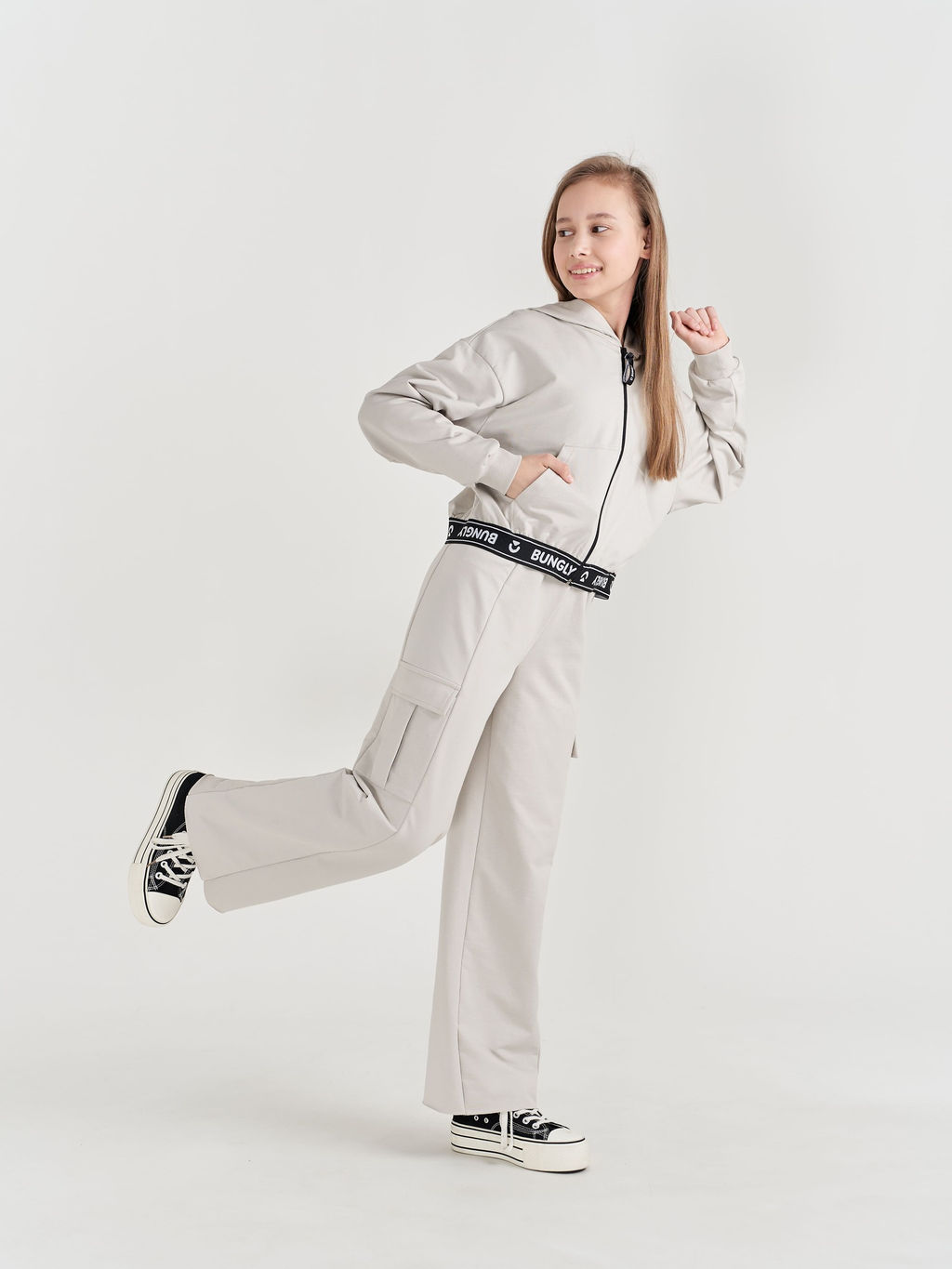 Брюки карго облегченные ТУМАН подростковые - Bungly фото 3