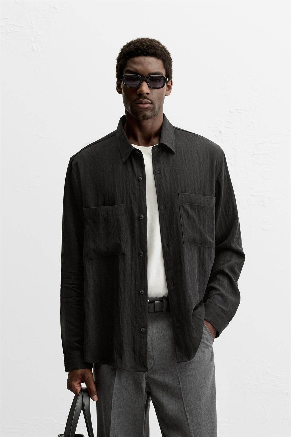 LYOCELL - VISCOSE SHIRT - Zara фото 2