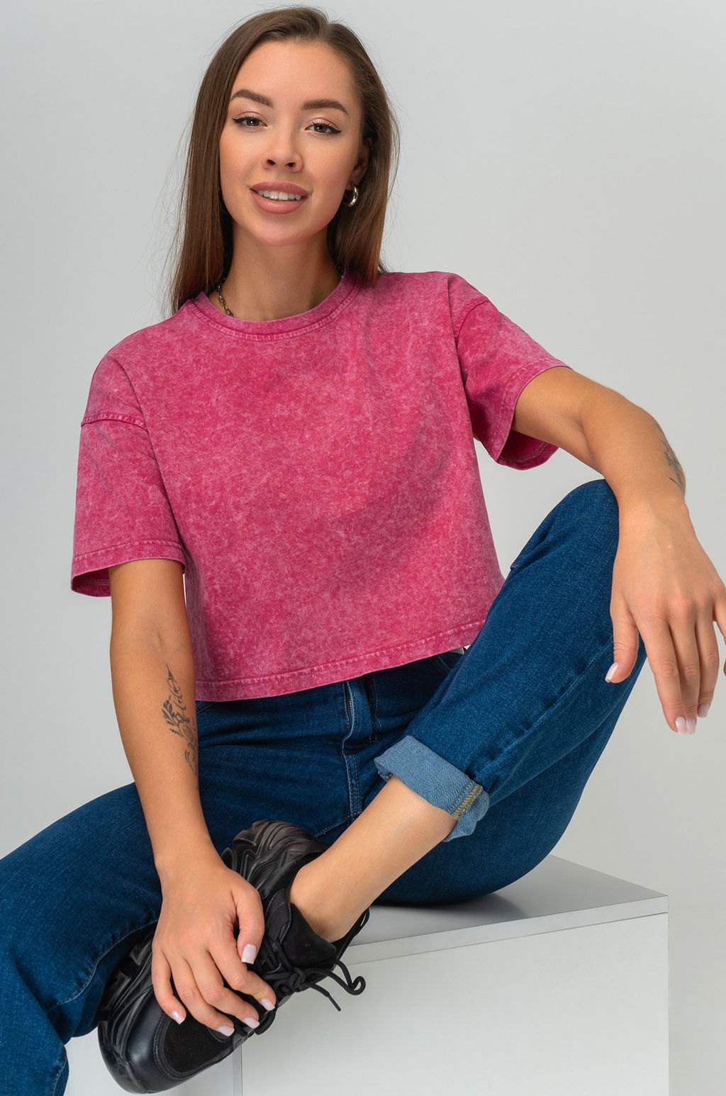 Женская укороченная футболка Happyfox - Happy fox фото 11