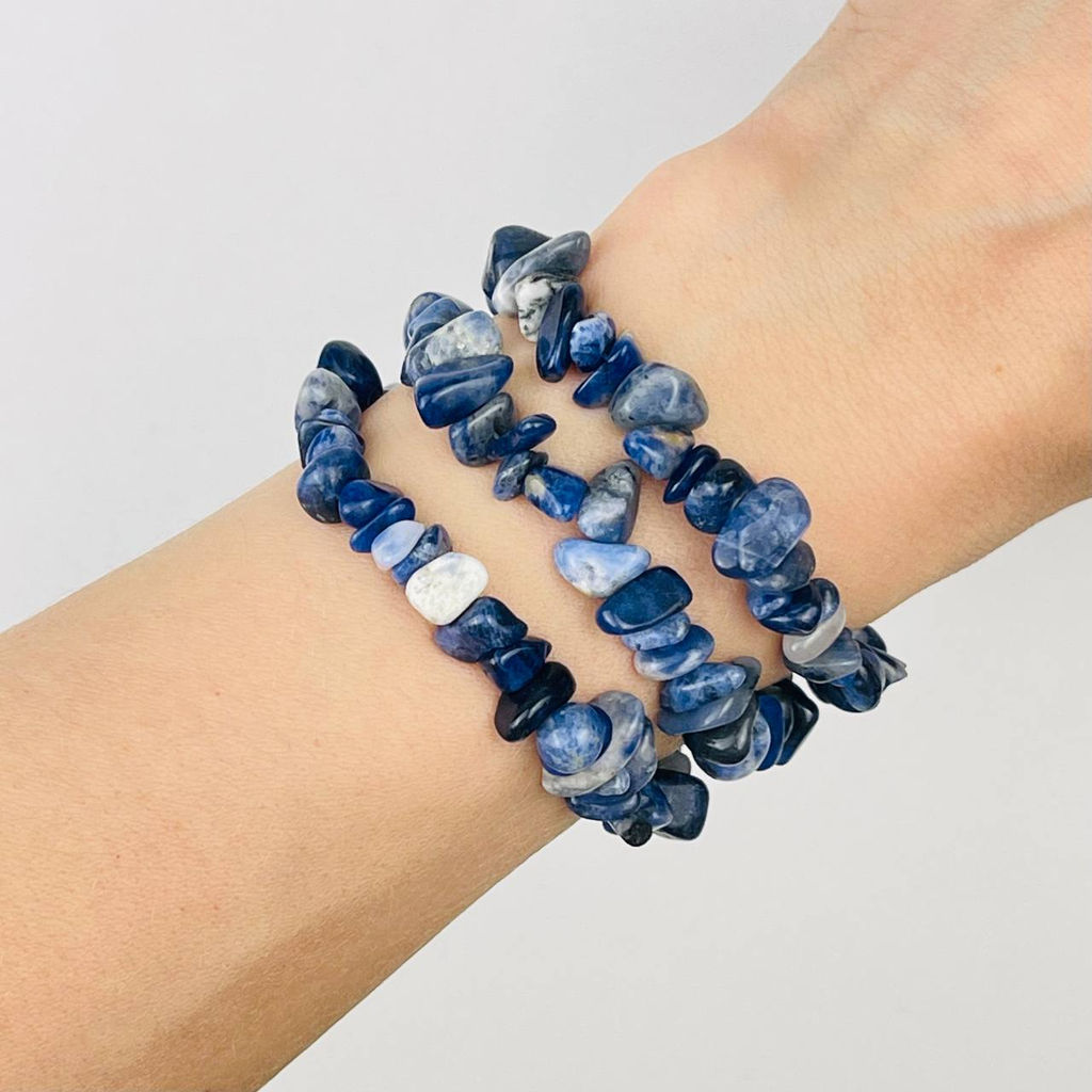 Бусины для украшений из Содалита крошка 80 см