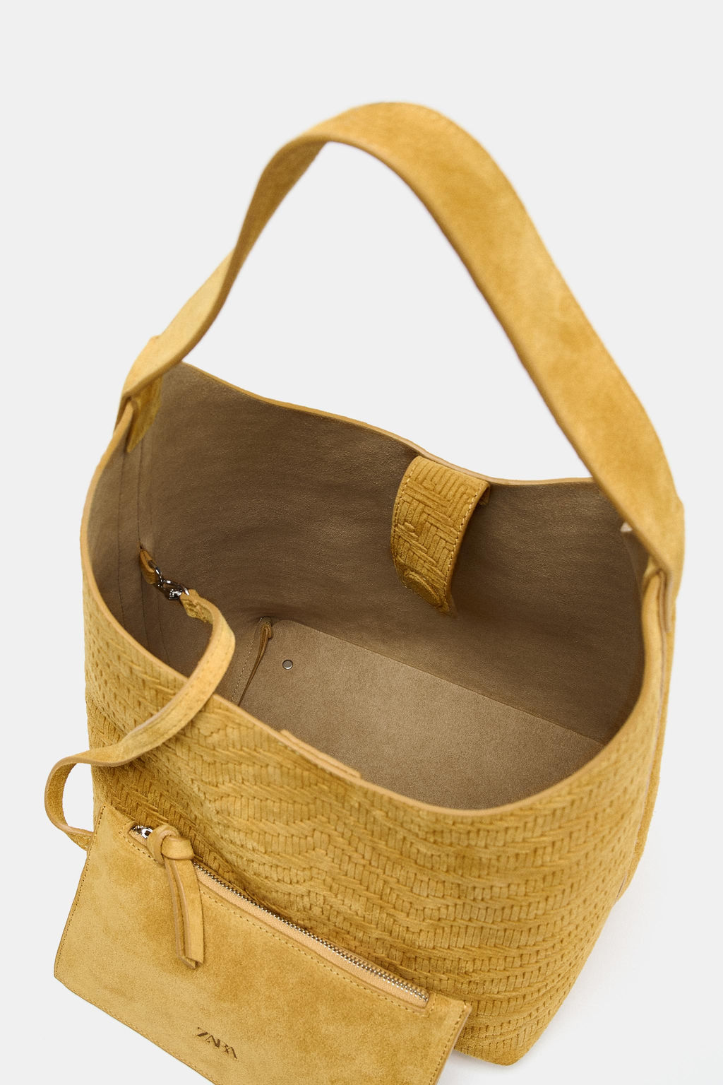 BRAIDED SPLIT SUEDE BAG - Zara фото 13