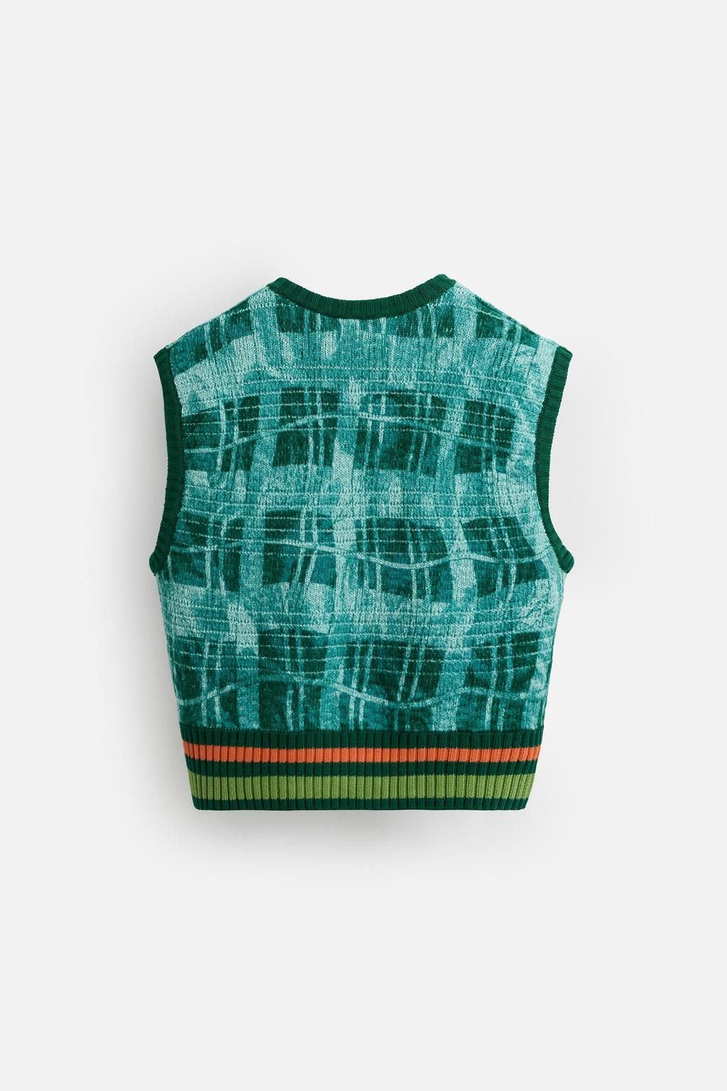 GRAPHIC PRINT KNIT WAISTCOAT  OTIS KWAME KYE QUAICOE - Zara фото 9