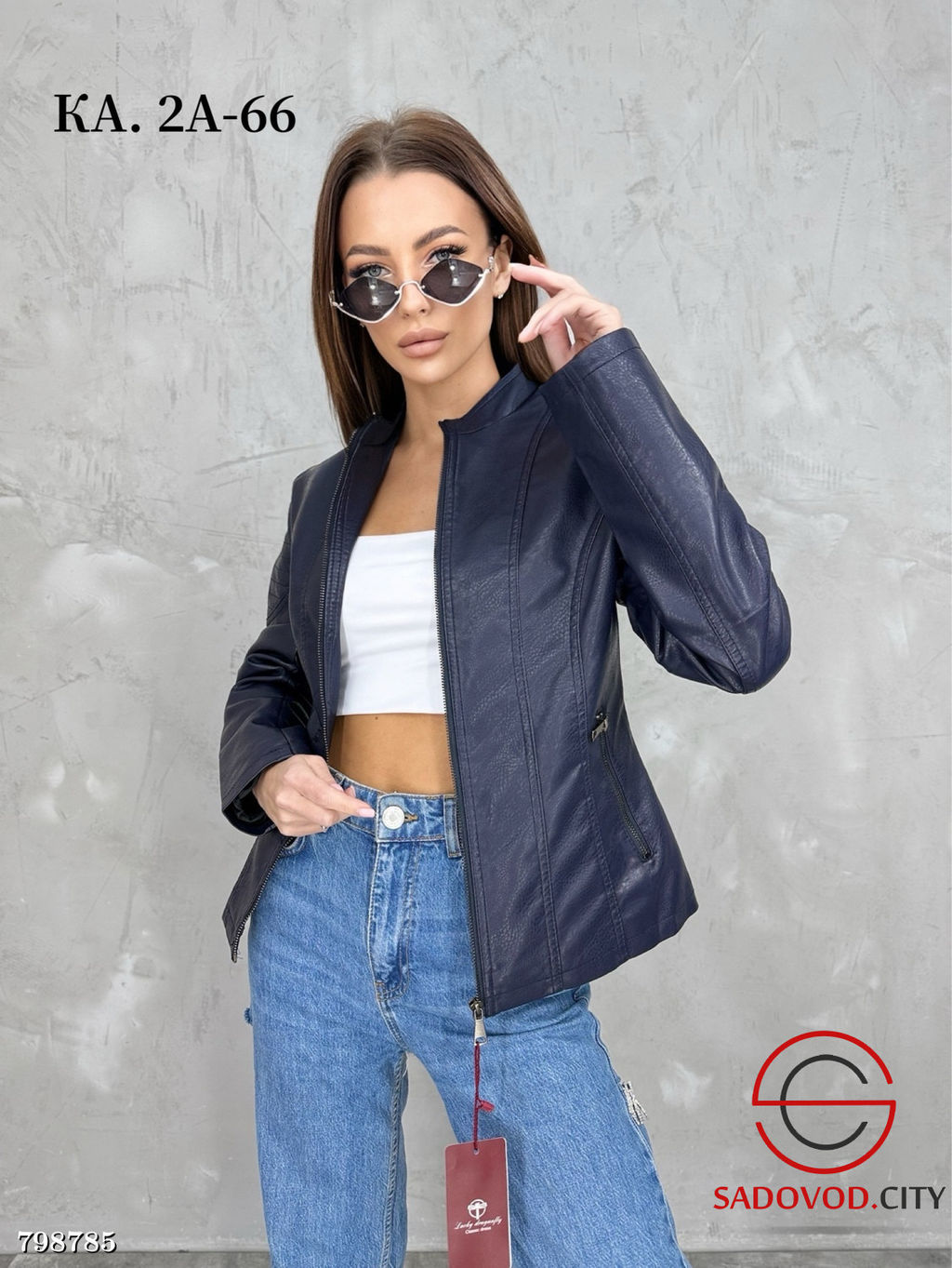 Куртка из эко-кожи с подкладкой - Bruno фото 3