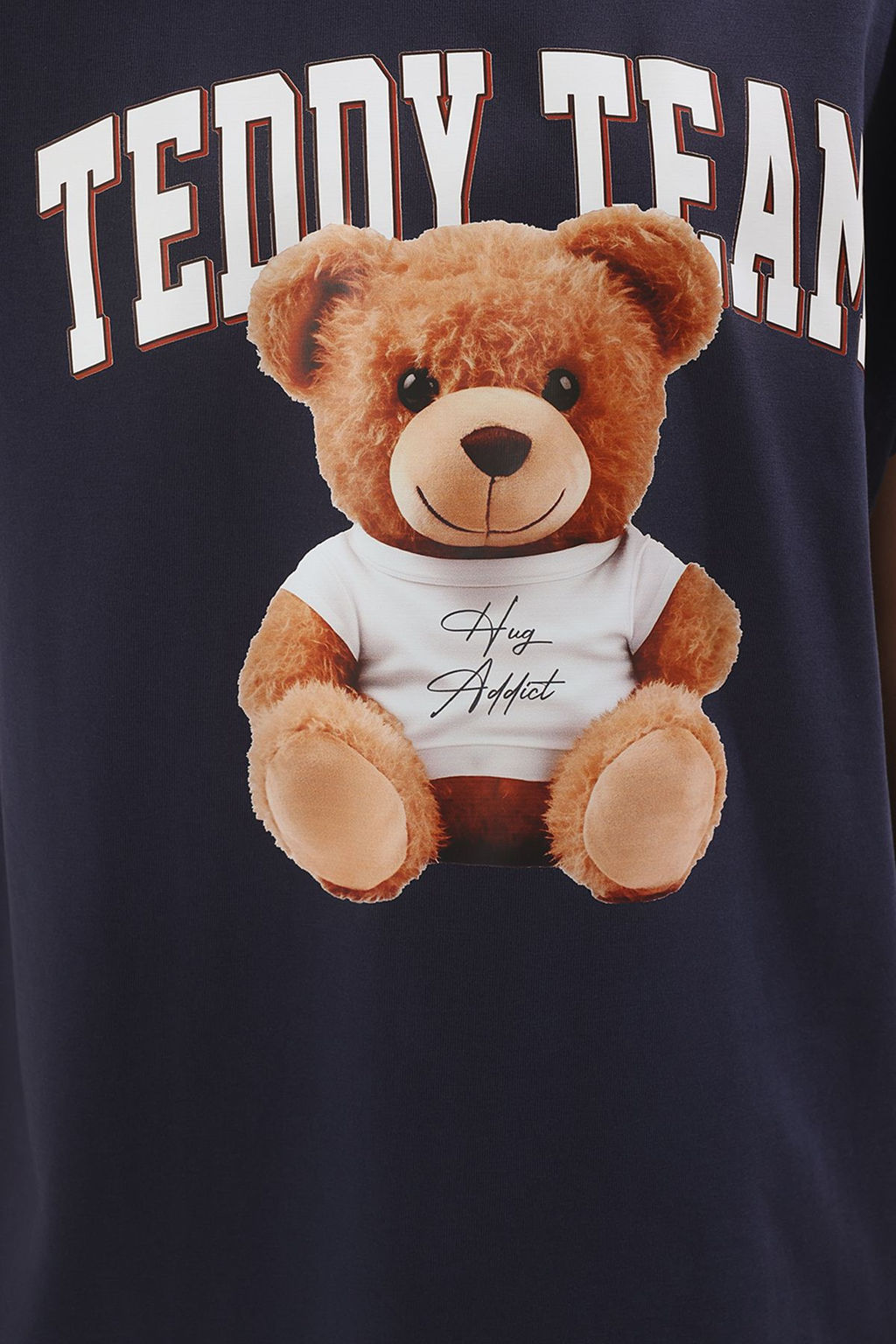 TRENDYOLMILLA Beyaz %100 Pamuk Oversize/Genis Kal?p Ay?c?k Bask?l? Orme T-Shirt TWOSS25TS00090 фото 3