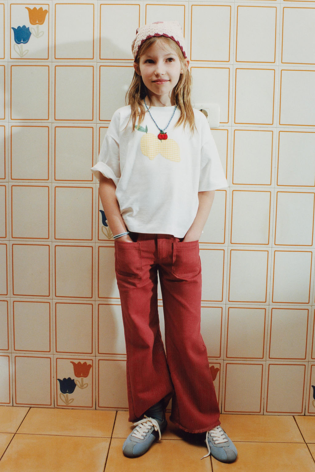 CAMISETA PARCHE TOMATES / Blanco roto - Zara фото 5