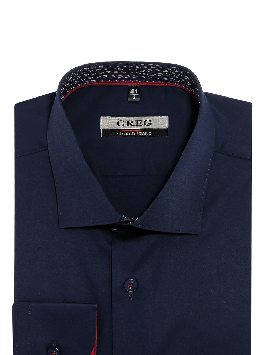 Сорочка мужская длинный рукав GREG 240/238/0008/ZN/1p STRETCH  фото 3