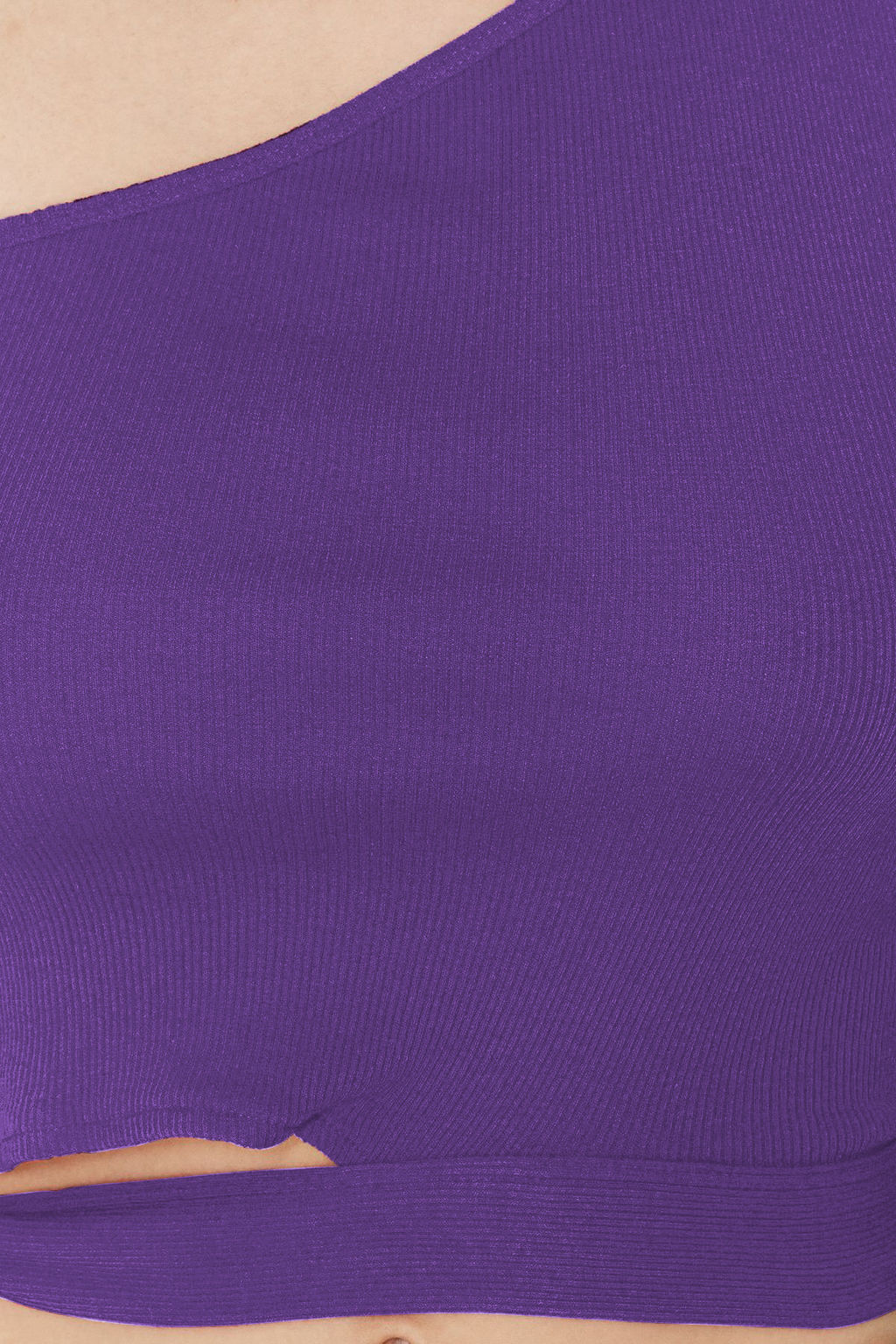 Murdum tek Omuz Fitted/Vucuda Oturan Baglama Detayl? Fitili Orme Bluz TWOSS22BZ1558