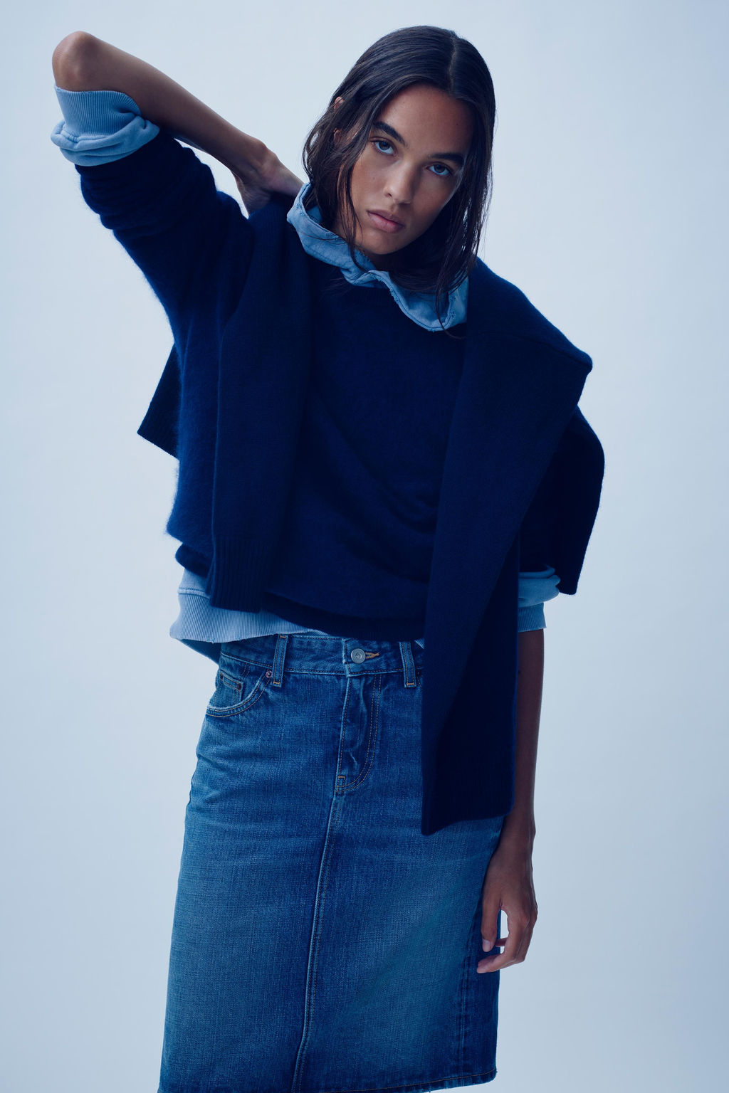 FADED-EFFECT HOODIE - Zara фото 2