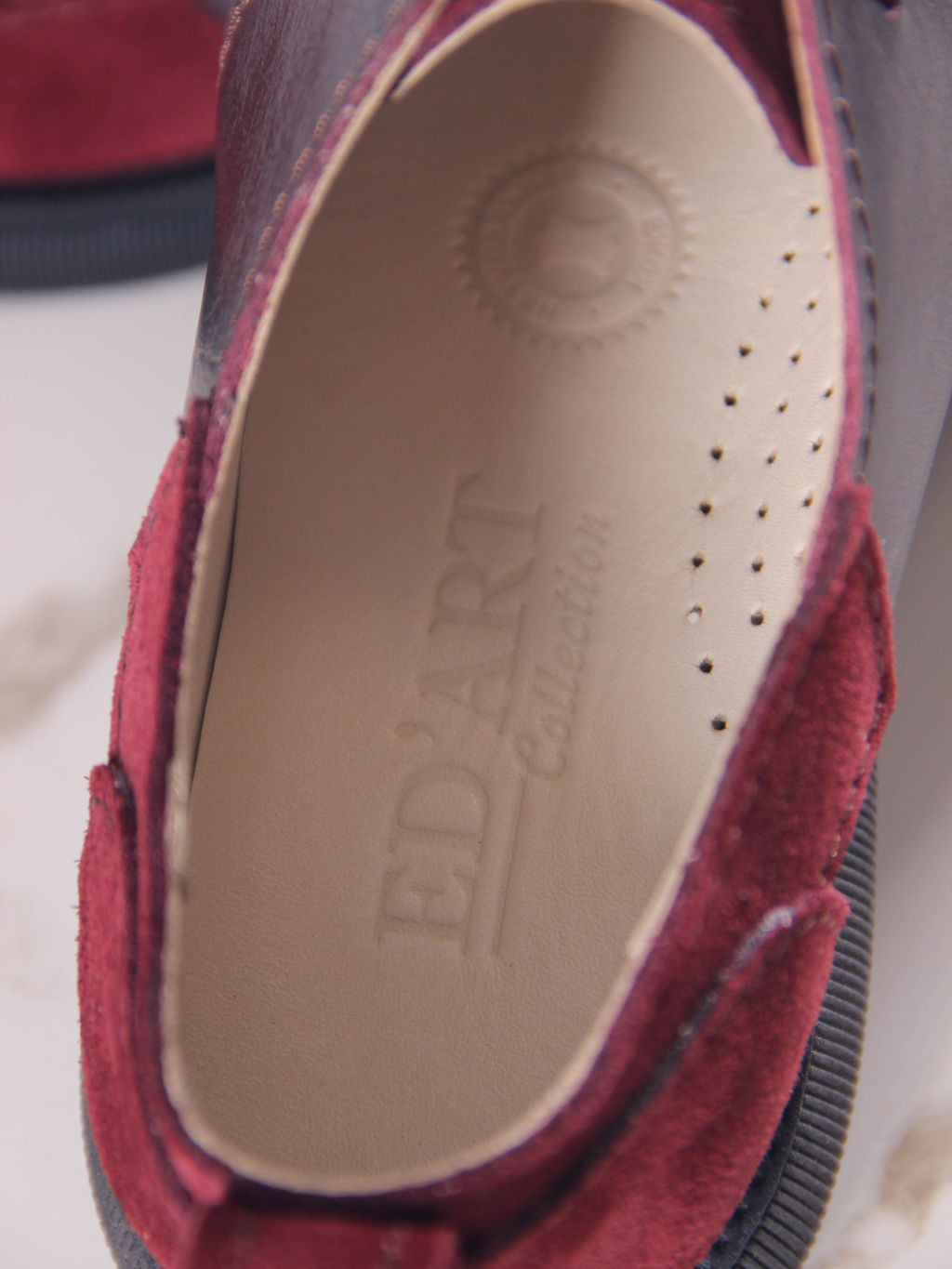 Полуботинки туфли EDART 205.патриция bl.Бордо +бордовая замша  фото 13