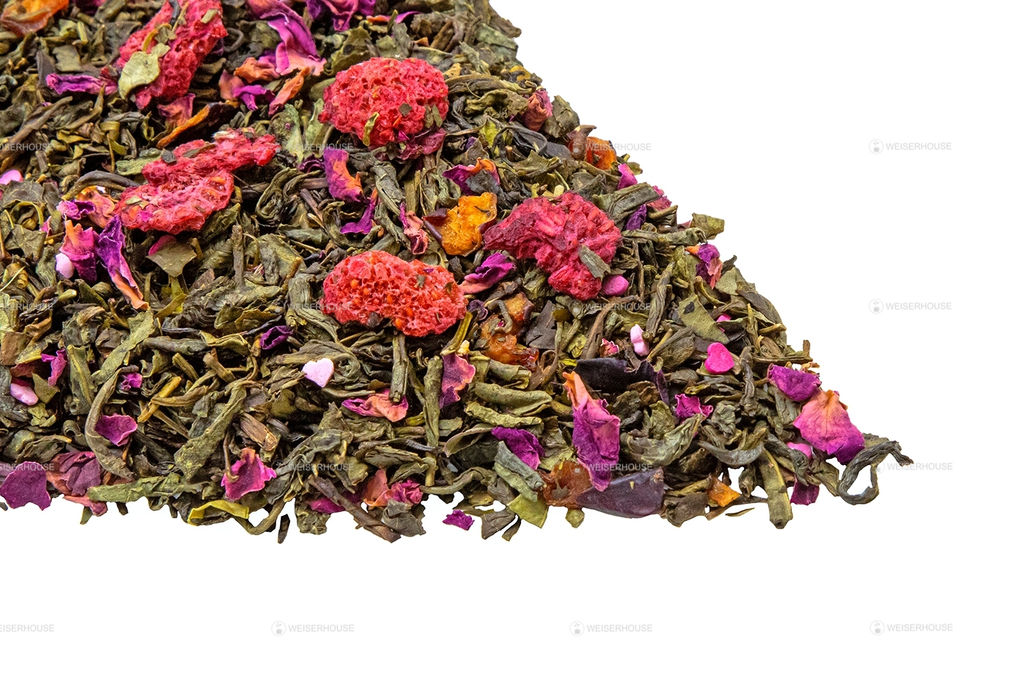 Зеленый ароматизированный чай "GRUNBERG" LITE " Малиновый зефир "