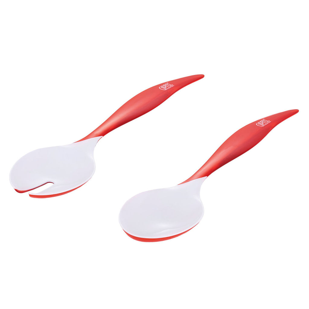 9483 GIPFEL Набор для салата LUMINO из салатной ложки и салатной вилки 30см. Материал: пластик. Цвет: красный