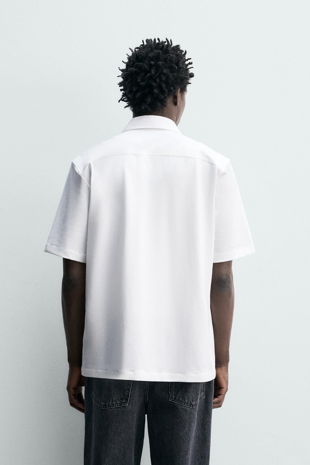 CAMISA REGULAR FIT ESTRUCTURA / Blanco - Zara фото 3