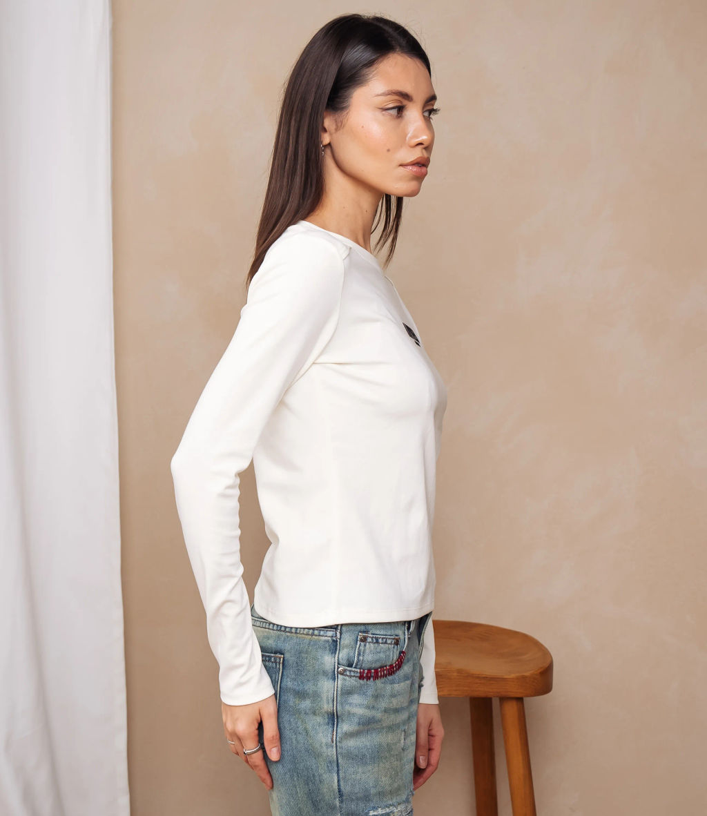 Лонгслив #КТ9072, кремовый - Dommod фото 2