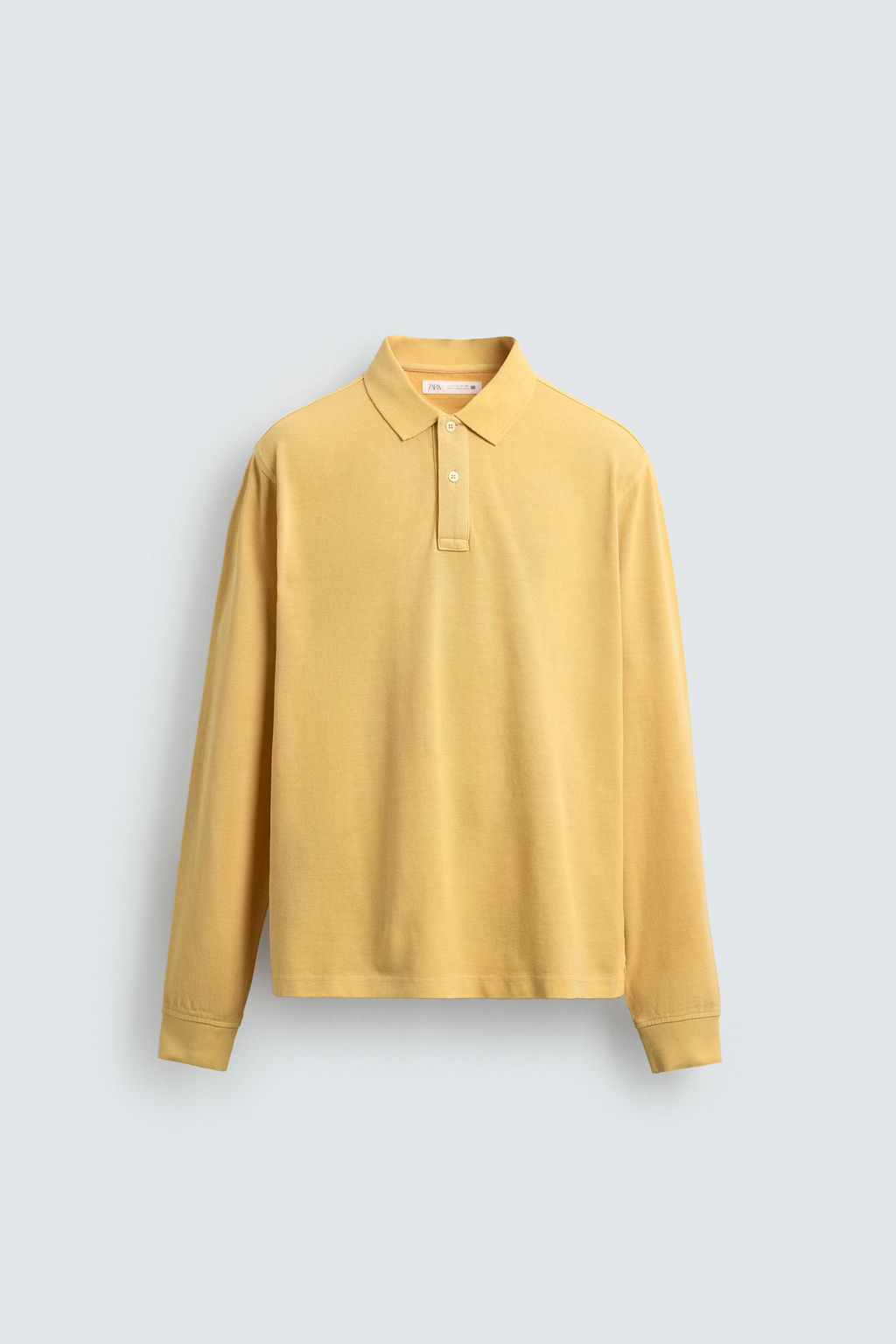 POLO PIQU? REGULAR FIT LAVADO / Amarillo - Zara фото 7