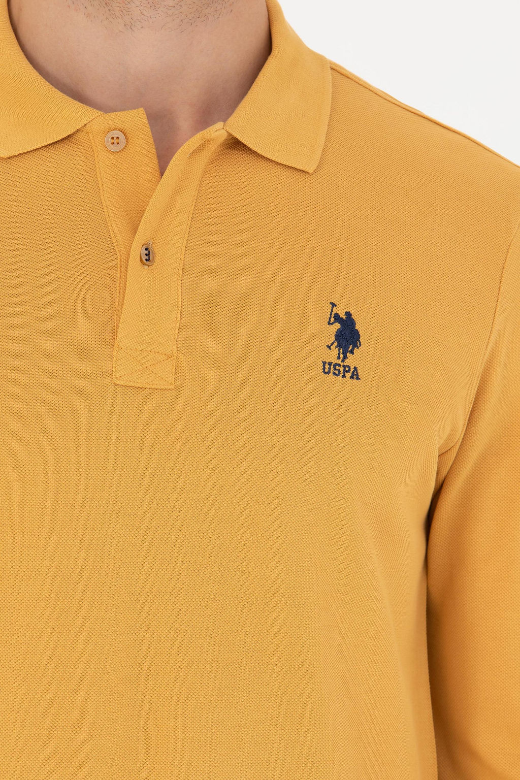 Мужской горчичный базовый свитшот Неожиданная скидка в корзине - U.s. polo assn фото 14