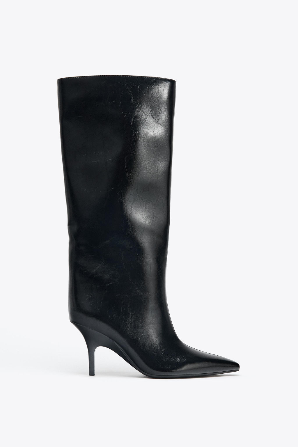 KITTEN HEEL KNEE-HIGH BOOTS - Zara фото 3