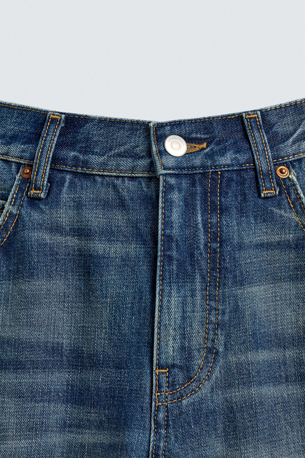 JEANS FLARE FIT / Azul / Verde - Zara фото 10