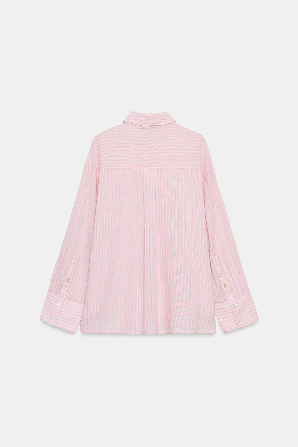 CAMISA GASA OVERSIZE BOLSILLO / Rosas - Zara фото 7