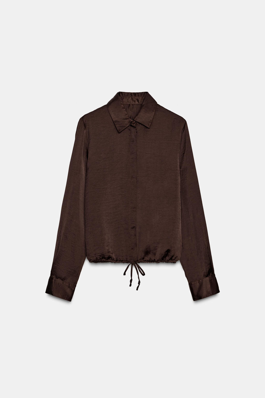 SATIN SHIRT ZW COLLECTION - Zara фото 11