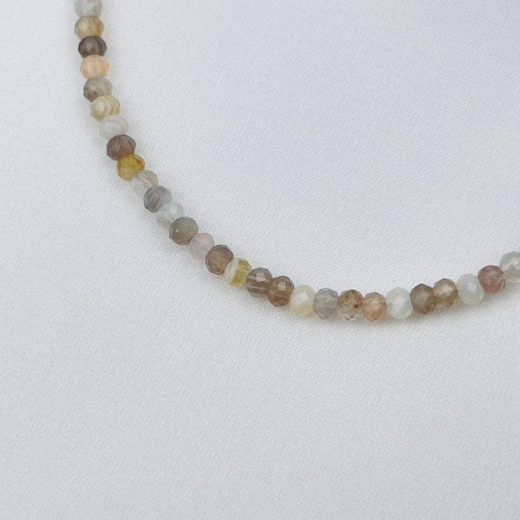 Чокер из Бразильского агата с Селенитом 38 см +