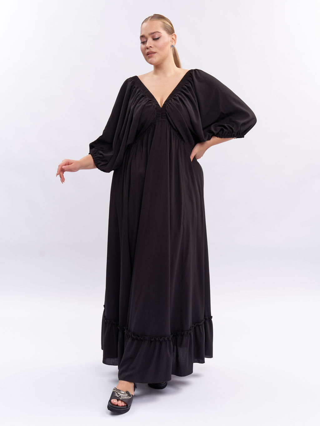 Платье с открытой спиной PP55004BLK01 - Артесса фото 13