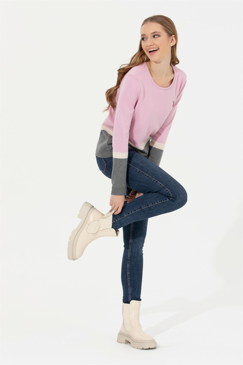 Женский свитер с магнолией Неожиданная скидка в корзине - U.s. polo assn фото 3