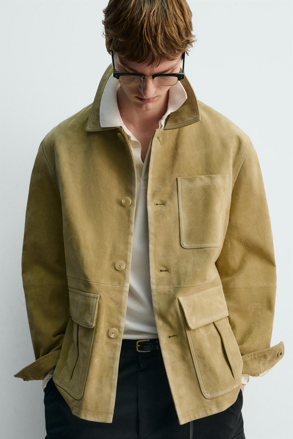 LIMITED EDITION SUEDE JACKET WITH POCKETS - Zara фото 13