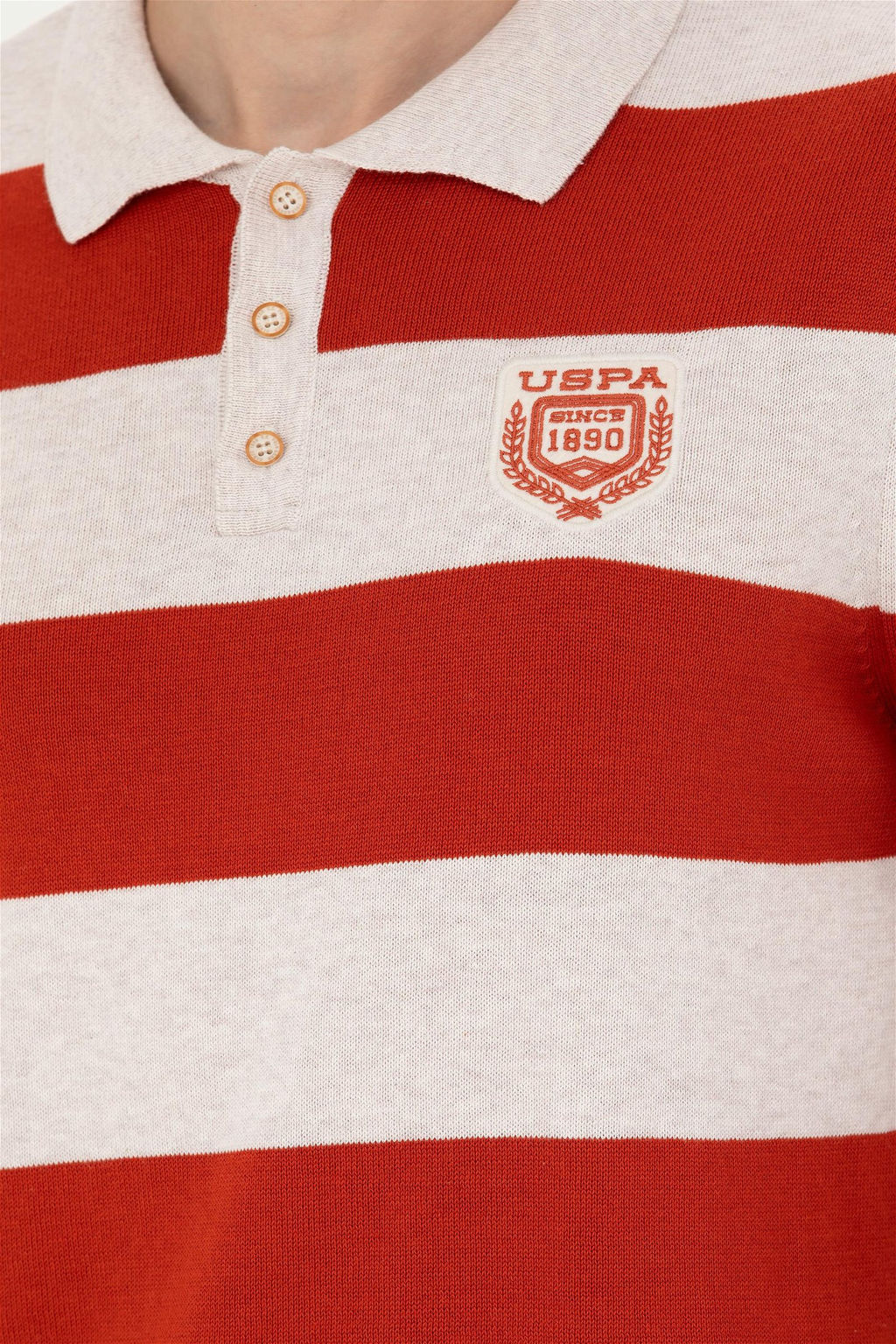 Мужской меланжевый свитер с плиткой - U.s. polo assn фото 14