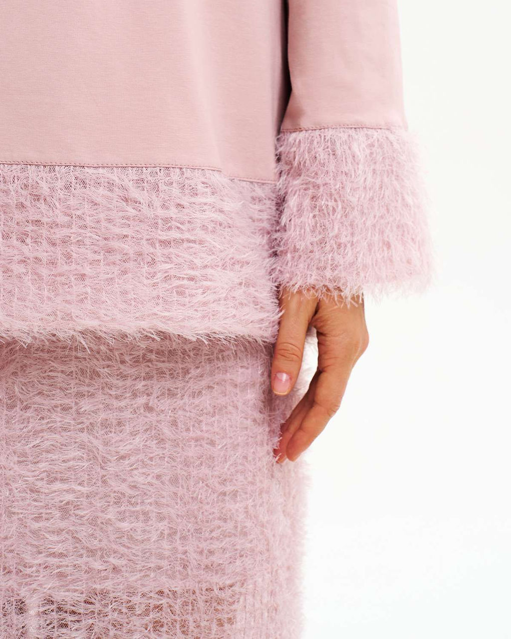 Юбка из сетки с ворсом VU001