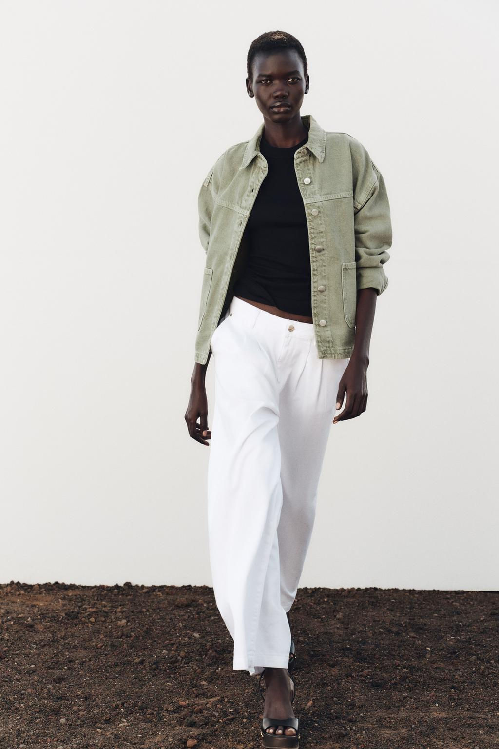 Z1975 DENIM JACKET WITH POCKETS - Zara фото 16