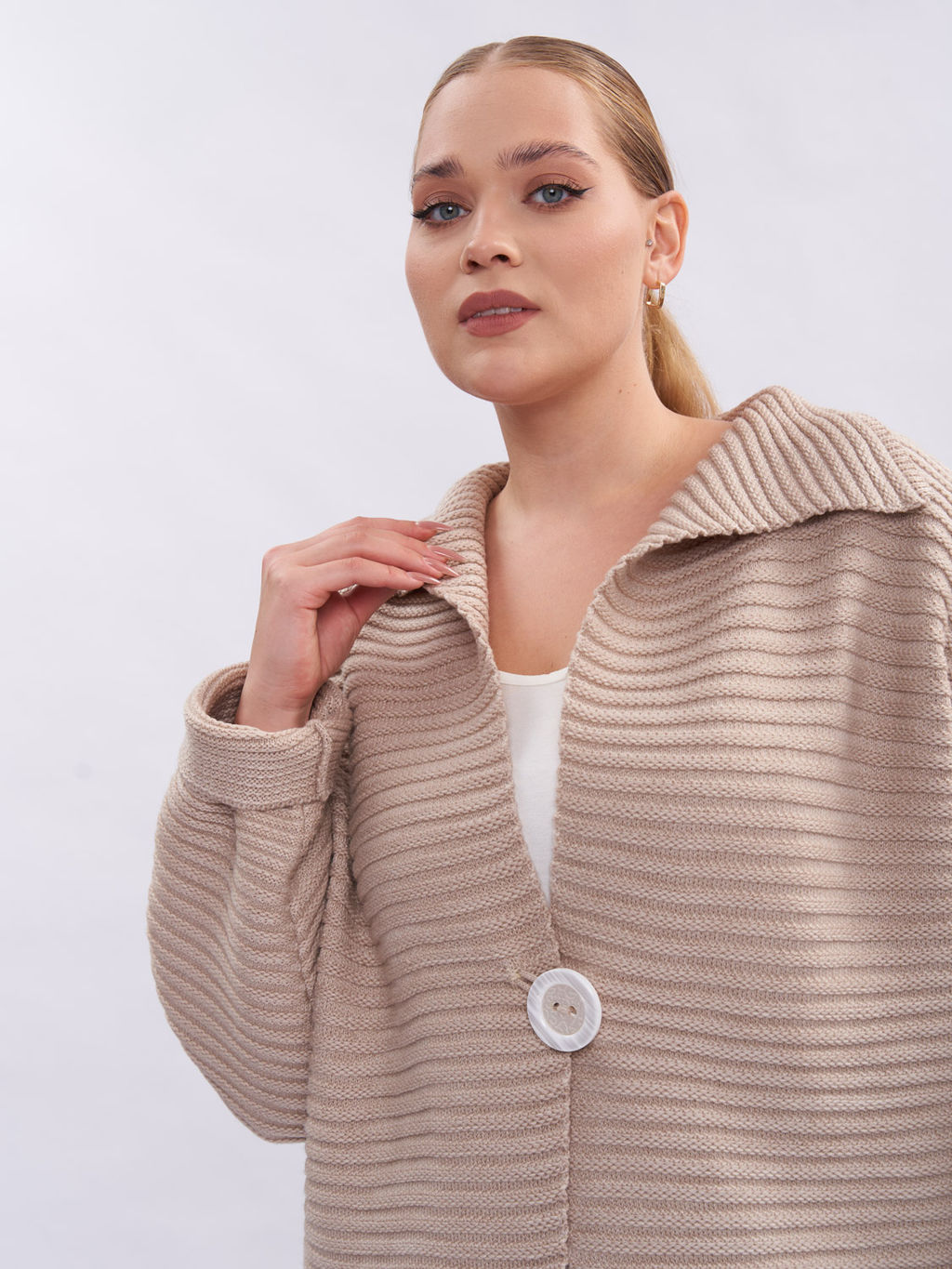 Кардиган вязаный GA56667WHT03