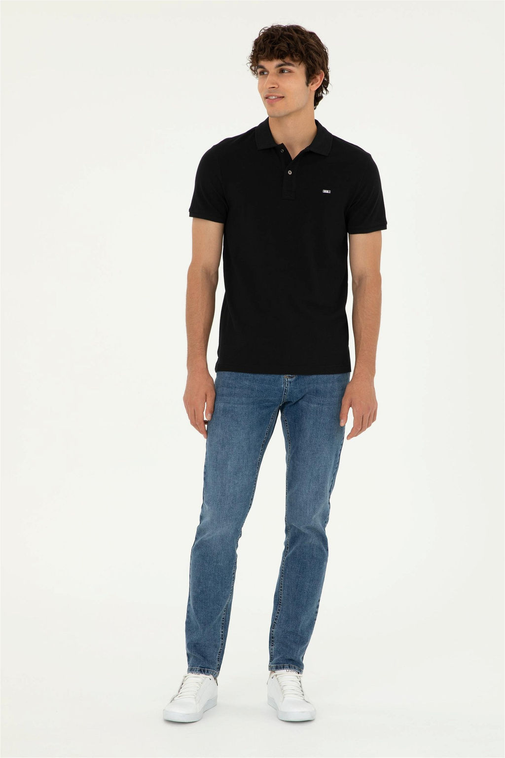 Мужская черная базовая футболка - U.s. polo assn фото 4