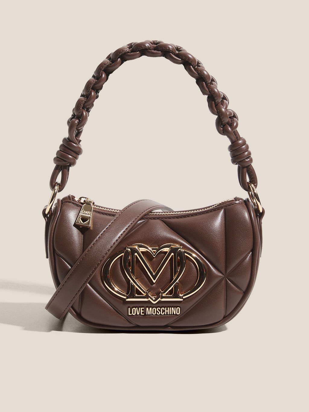 Женская сумка с ручкой LOVE MOSCHINO EMBOSSED Q Артикул 4625927, шоколадный