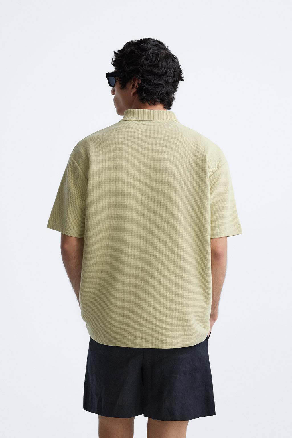TEXTURED POLO SHIRT - Zara фото 29