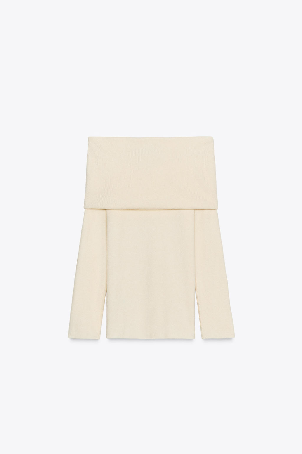 GATHERED STRAPLESS KNIT TOP