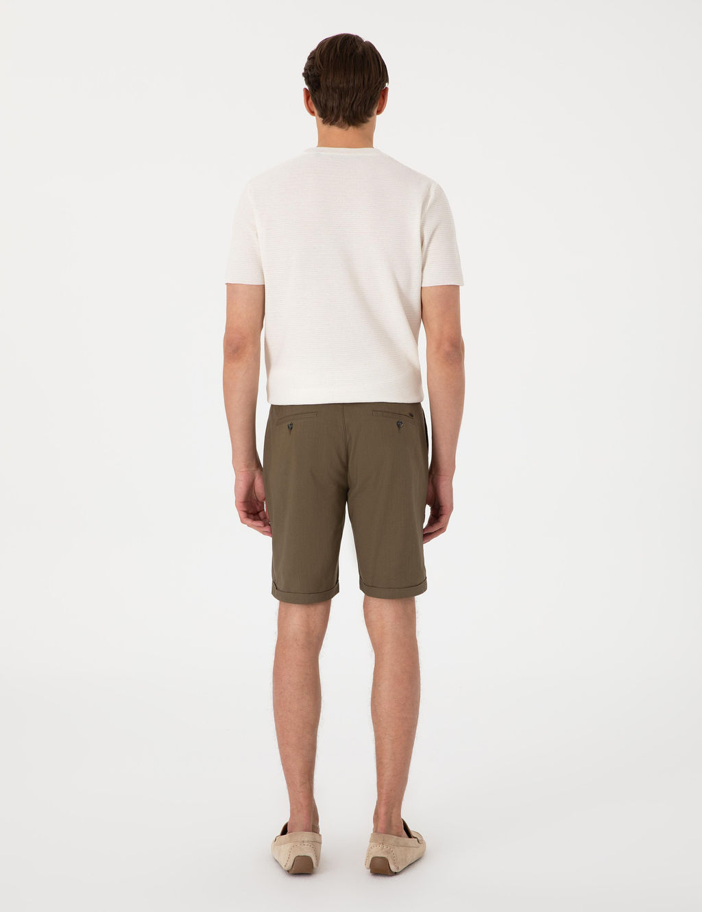 Haki Slim Fit Beli Lastikli Ba_c_kl_ Dokuma _ort - Pierre cardin фото 4