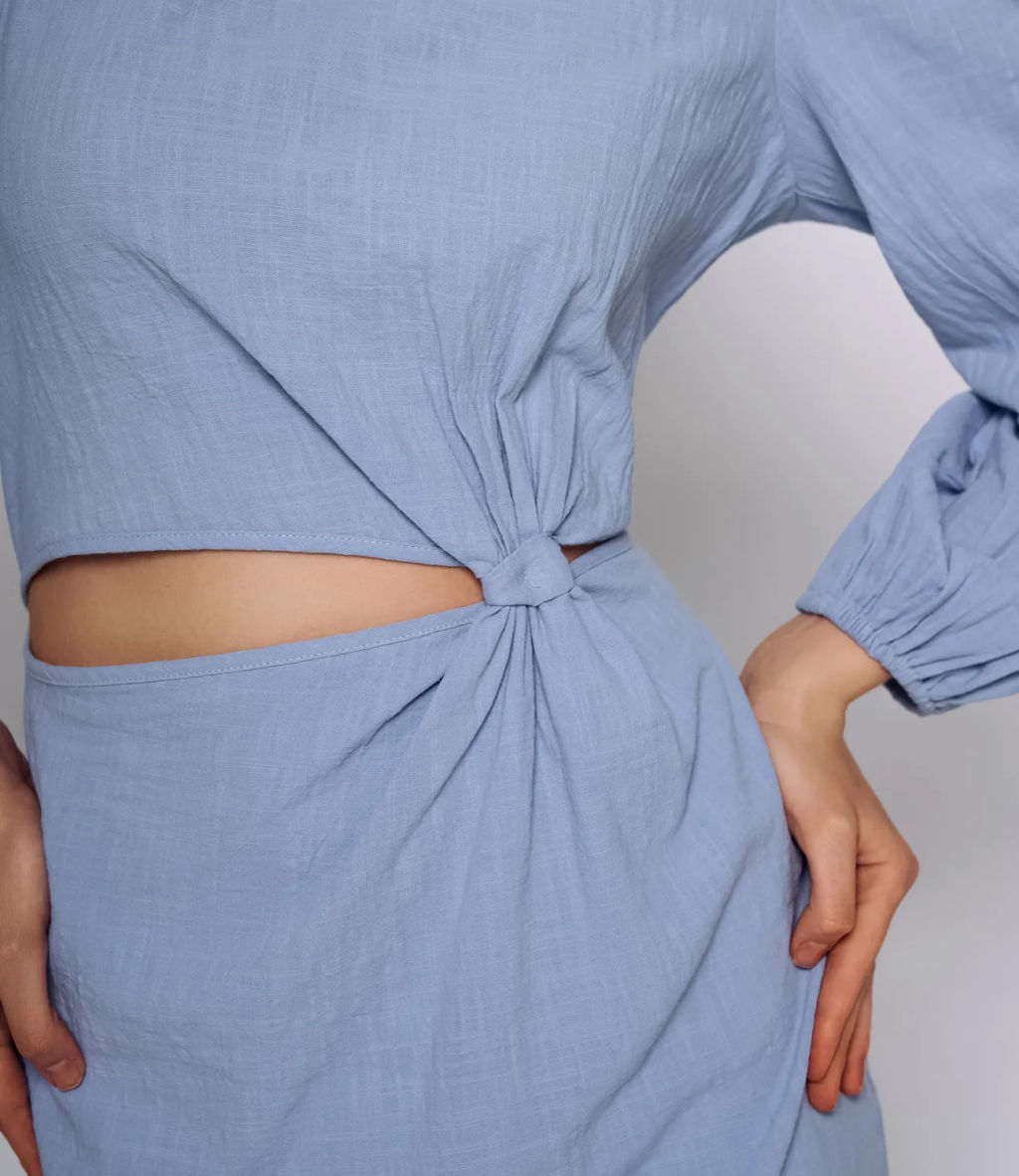 Платье #ОКТ025014, голубой