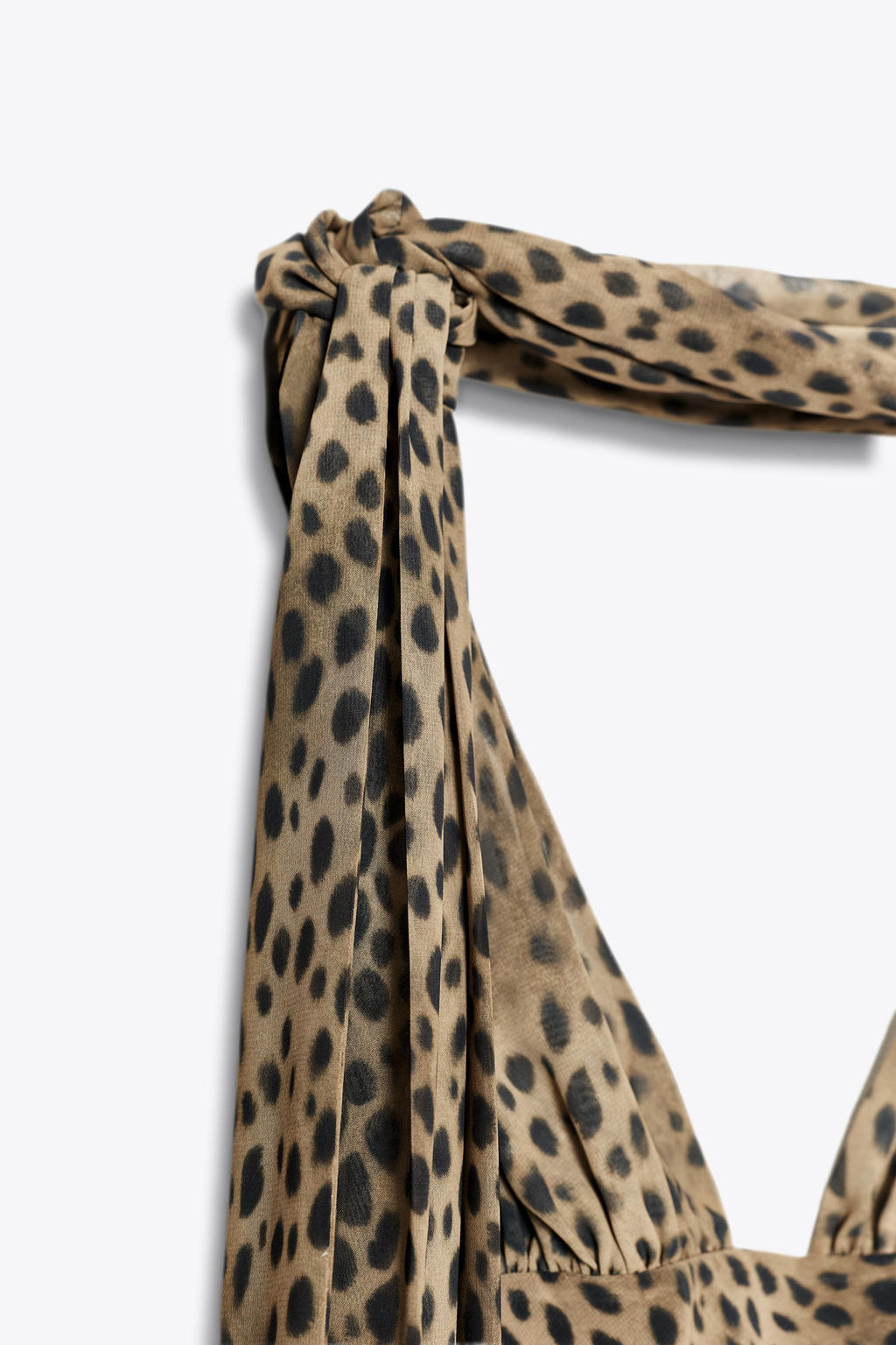 ANIMAL PRINT FOULARD DRESS - Zara фото 18