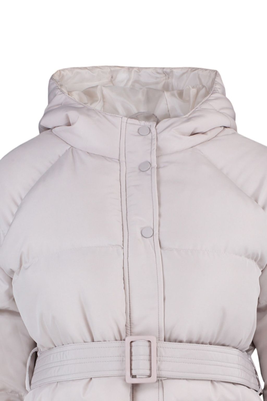 TRENDYOLMILLA Siyah Regular Kapusonlu Kemerli Su Itici Sisme Mont TWOAW23MO00188 фото 22