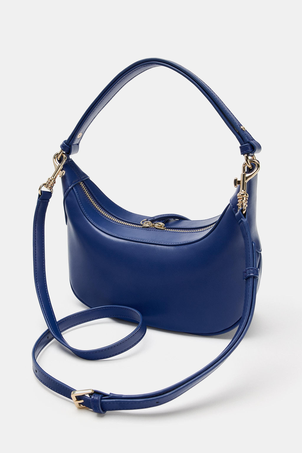 BOLSO DE HOMBRO OVALADO / Azul - Zara фото 3