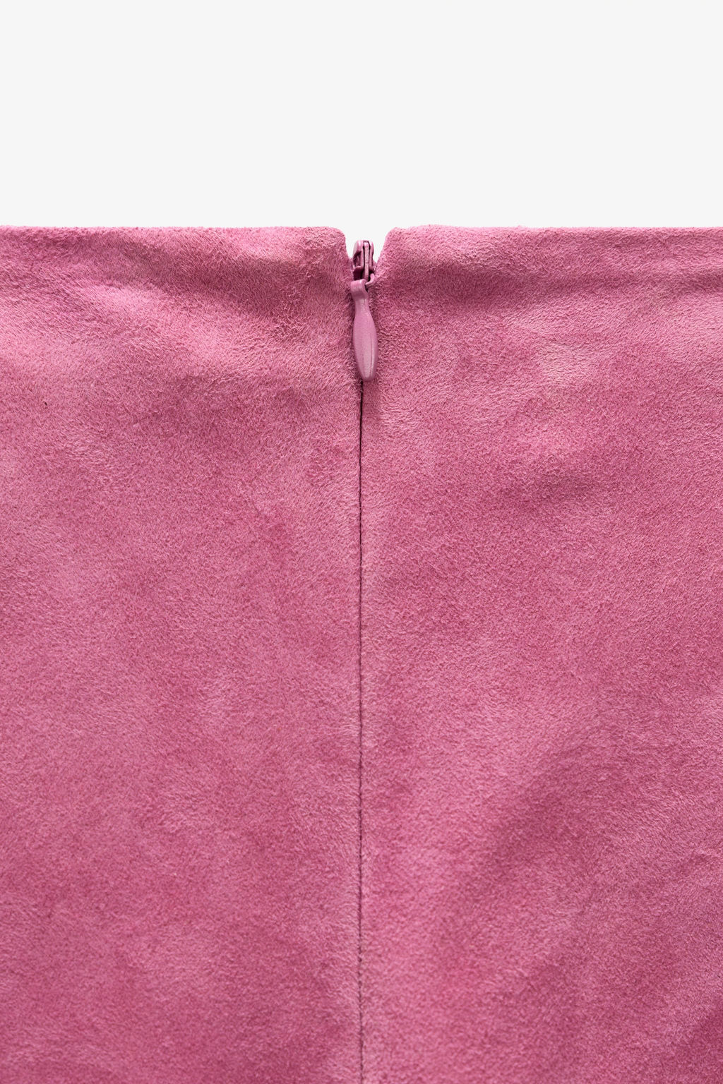LIMITED EDITION ASYMMETRIC SUEDE LEATHER MIDI SKIRT - Zara фото 7
