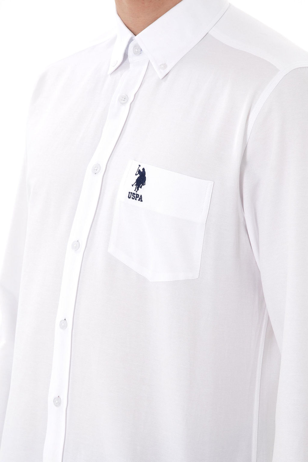 Erkek Beyaz Uzun Kollu G_mlek Sepette S_rpriz _ndirim - U.s. polo assn фото 7